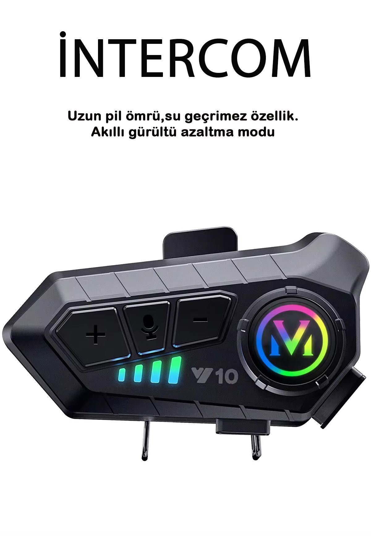 V10 Kablosuz Motosiklet Kask Kulaklık İNTERCOM