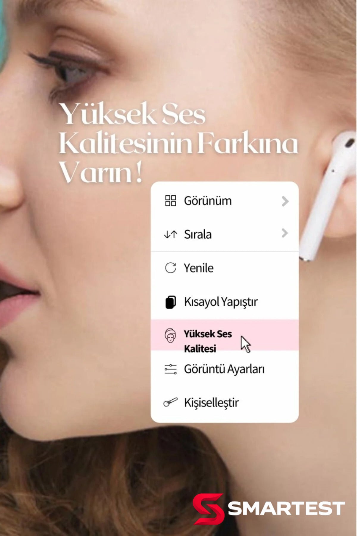 Smartest Pro5 Bluetooth Kulaklık iOS Android Uyumlu Kablosuz Karışık Renk Kılıf Hediyeli