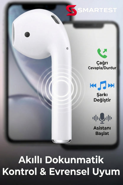 Smartest Pro5 Bluetooth Kulaklık iOS Android Uyumlu Kablosuz Karışık Renk Kılıf Hediyeli